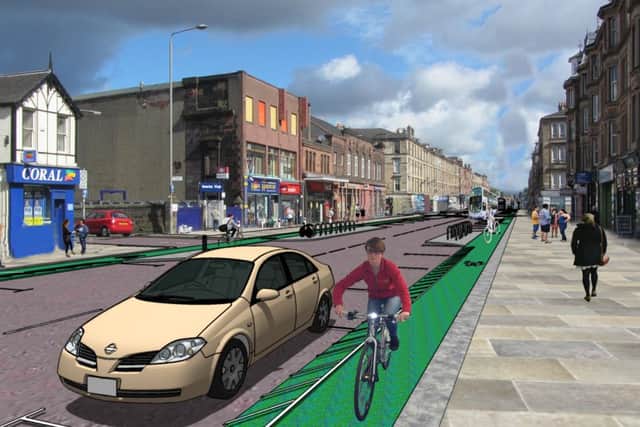 The proposed Victoria Road section of South City Way in Glasgow. Picture: Contributed