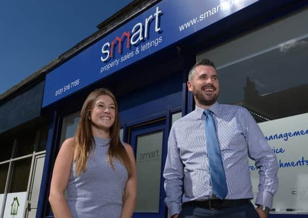 Smart Property founders Kat Usher and Chris Duffy. Picture: Neil Hanna