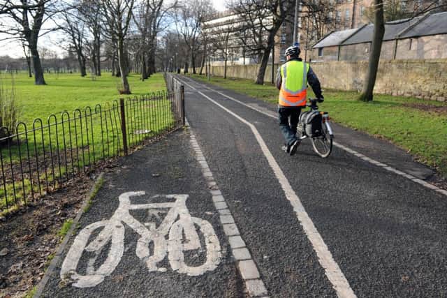 Cycle paths through the Meadows in Edinburgh were upgraded in 2013. Picture: Ian Rutherford/TSPL