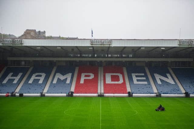 Hampden Park in Glasgow. Picture: John Devlin