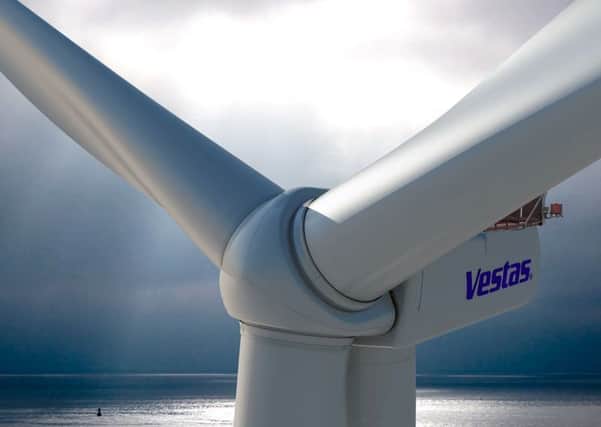 The 190m-tall Vestas V164 is the world's most powerful offshore wind turbine. Picture: Vestas