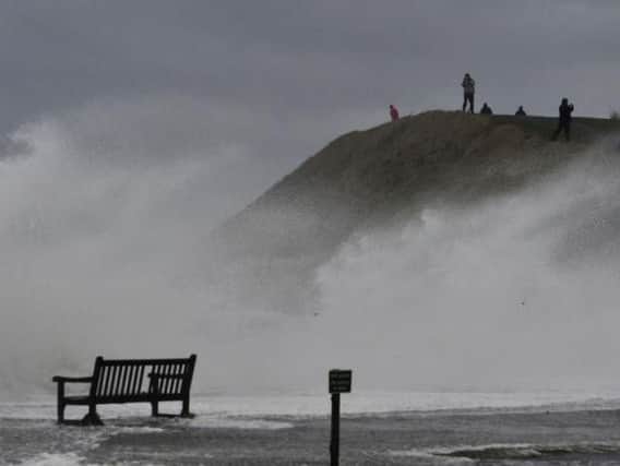 Heavy coastal surges and strong winds batter the coast at Troon in a previous storm. Picture: Robert Perry