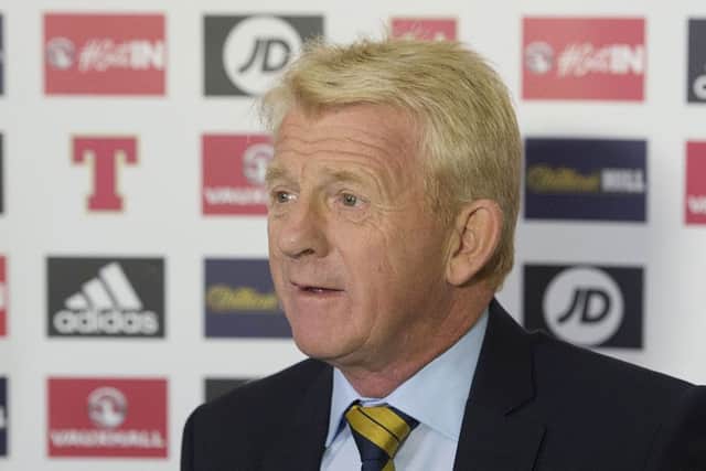 Scotland manager Gordon Strachan after announcing the latest Scotland squad. Picture: SNS