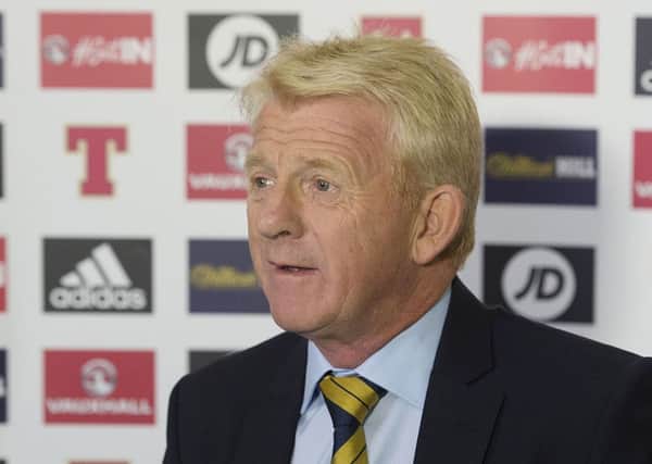 Scotland manager Gordon Strachan after announcing the latest Scotland squad. Picture: SNS
