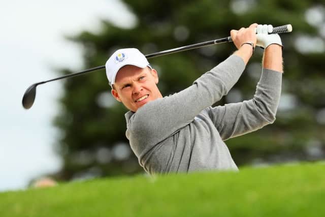 Danny Willett was told about his brother's article during a practice round at Hazeltine today. Picture: Getty Images