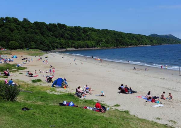 Silver Sands beach at Aberdour has achieved the highest water quality standards and is expected to be graded 'excellent' under EU classifications.  Picture: Ian Rutherford