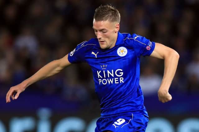 Jamie Vardy has a bizarre pre-match routine. Picture: PA