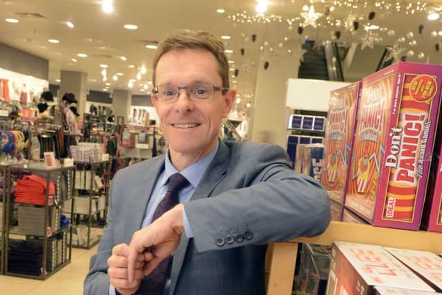Andy Street at the John Lewis store in Edinburgh. Picture: Phil Wilkinson
