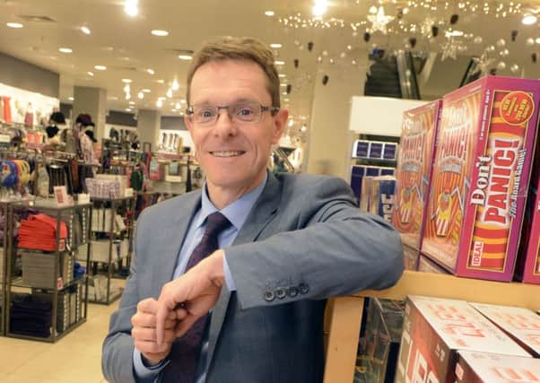 Andy Street at the John Lewis store in Edinburgh. Picture: Phil Wilkinson