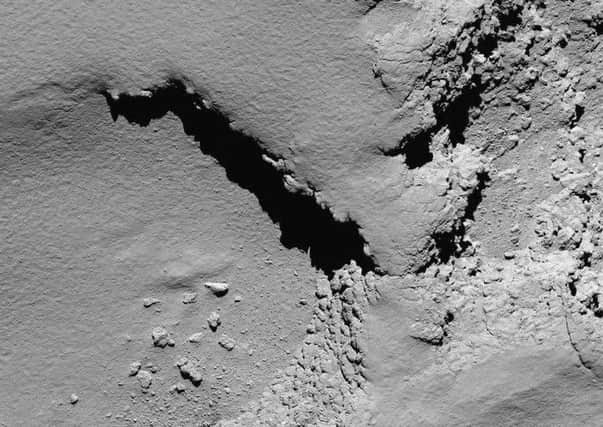 A view taken by Rosettas OSIRIS narrow-angle camera of Comet 67P/ChuryumovPicture: AFP / ESA