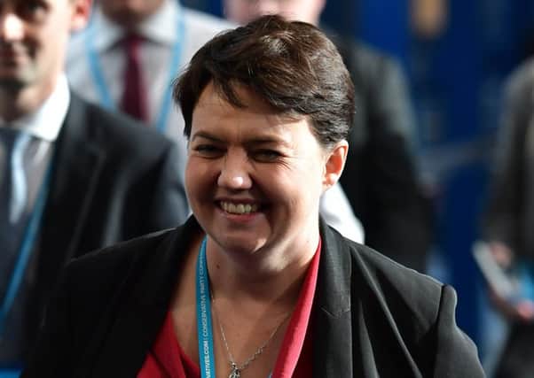 Ruth Davidson is putting the squeeze on Nicola Sturgeon, writes Paris.  Picture: Carl Court/Getty Images)