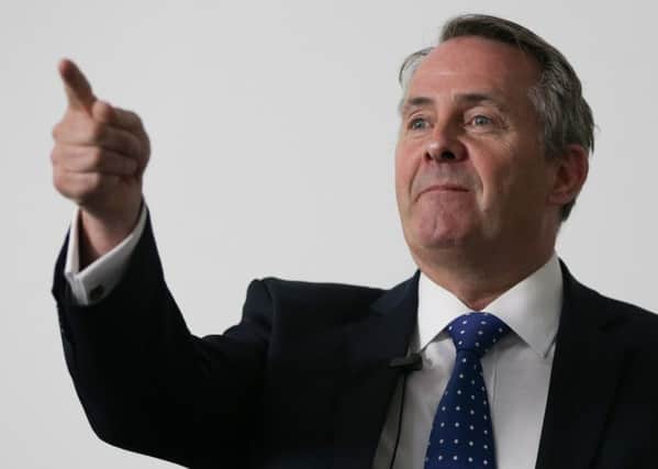 International Trade Secretary Liam Fox used an appearance at the Tory conference to slam the Labour leader. Picture: Daniel Leal-Olivas/Getty Images