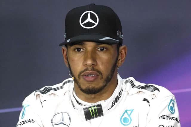 Hamilton qualified in pole 0.414 seconds quicker than Mercedes team-mate Nico Rosberg. Picture: AP