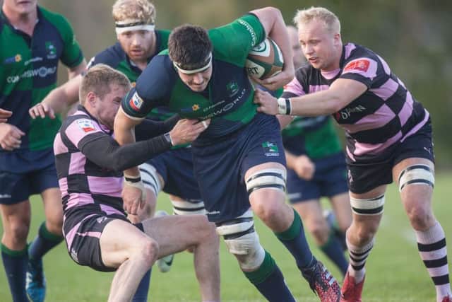 Jamie Ure on the Charge for Muir. Picture Toby Williams