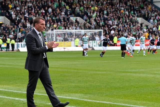 Celtic manager Brendan Rodgers after his side defeated Dundee yesterday. Picture: SNS