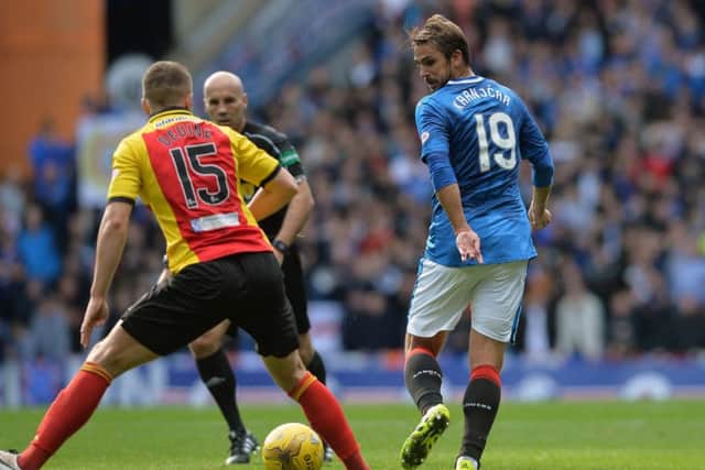 Niko Kranjcar during yesterday's win against Partick Thistle. Picture: PA