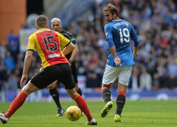 Niko Kranjcar during yesterday's win against Partick Thistle. Picture: PA