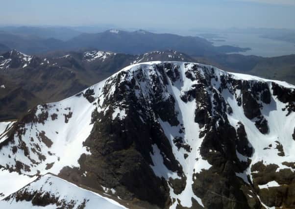 Climber dies on Ben Nevis. Picture: OS/PA