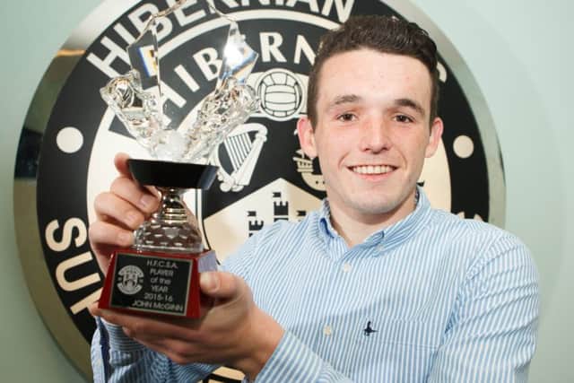 Scotland duty for McGinn. Picture: Toby Williams