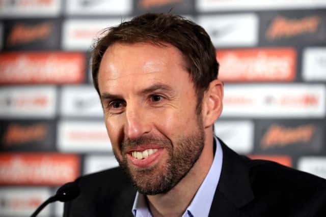 England caretaker manager Gareth Southgate during a press conference at St George's Park, Burton. PRESS ASSOCIATION Photo. Picture date: Monday October 3, 2016. See PA story SOCCER England. Photo credit should read: Mike Egerton/PA Wire. RESTRICTIONS: Use subject to FA restrictions. Editorial use only. Commercial use only with prior written consent of the FA. No editing except cropping. Call +44 (0)1158 447447 or see www.paphotos.com/info/ for full restrictions and further information.
