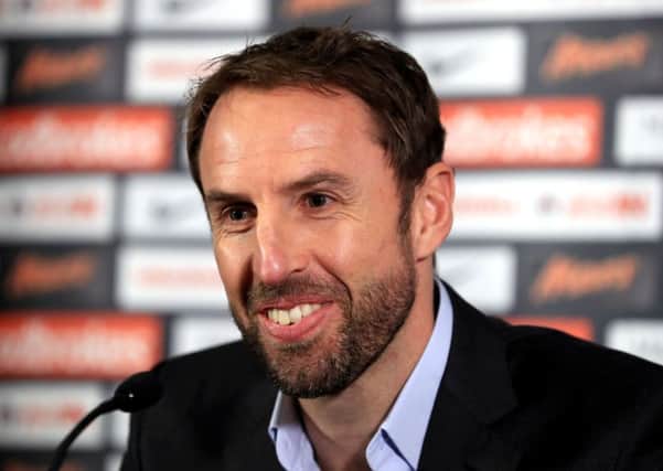 England caretaker manager Gareth Southgate during a press conference at St George's Park, Burton. PRESS ASSOCIATION Photo. Picture date: Monday October 3, 2016. See PA story SOCCER England. Photo credit should read: Mike Egerton/PA Wire. RESTRICTIONS: Use subject to FA restrictions. Editorial use only. Commercial use only with prior written consent of the FA. No editing except cropping. Call +44 (0)1158 447447 or see www.paphotos.com/info/ for full restrictions and further information.
