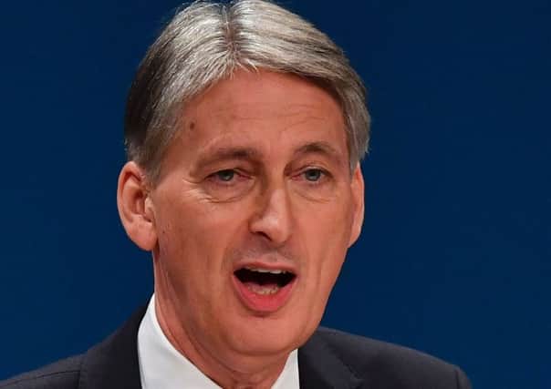 Chancellor  Philip Hammond warns the second day of the annual Conservative Party conference that  
Britain's economy faces "turbulence" as it negotiates its EU exit .  Picture: Getty Images