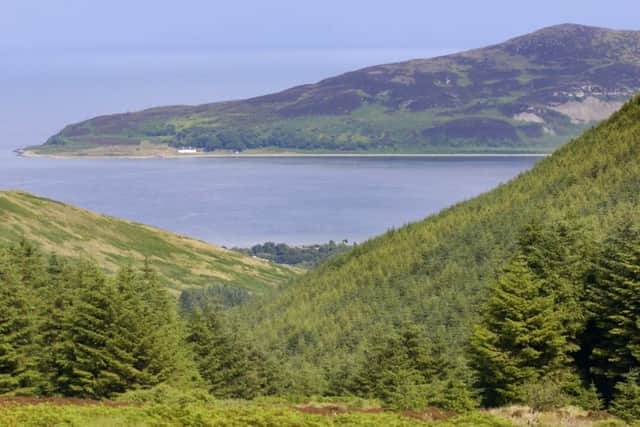 A view of the Holy Isle.
