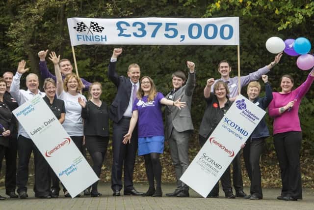 Scotmid has made a record-breaking fundraising effort for Alzheimers charities. Picture: Contributed