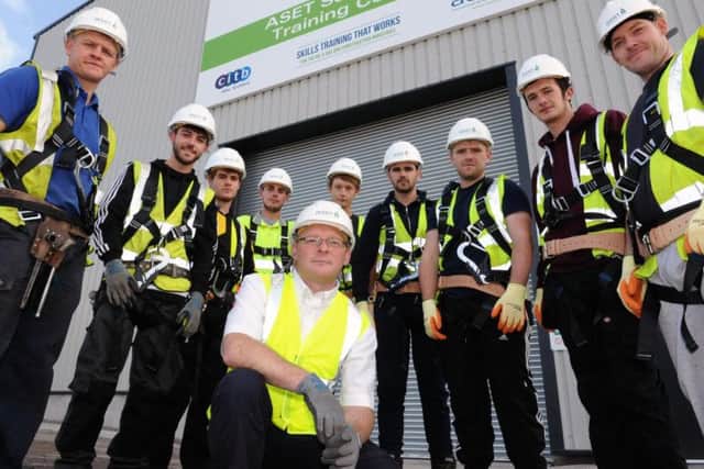 Lecturer Tommy Buck with apprentices L-R: Robert Grant, Darren Holt, Marc Coghill, Dylan Main, Clint Cassie, Neil Cooper, Gavin Vass, Shaun Webster, Paul Robertson. Picture: Contributed