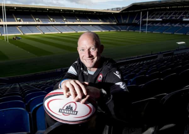 Edinburgh's acting head coach Duncan Hodge at Murrayfield. Picture: SNS Group.