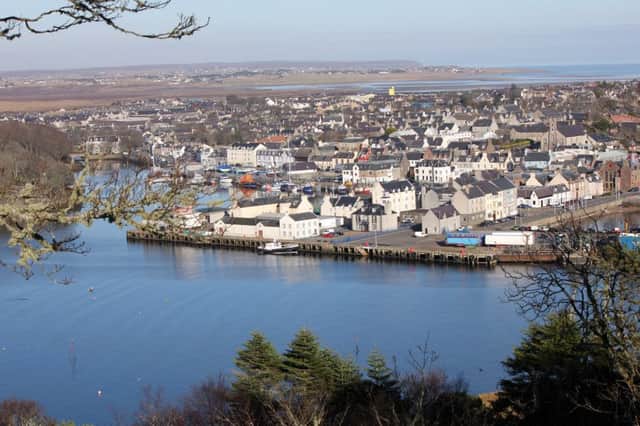 The baby was born in Stornoway (pictured).
