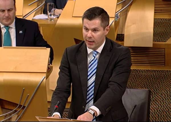 Finance and Constitution Secretary Derek Mackay.