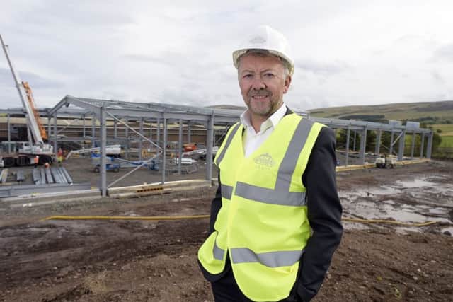 Les Montgomery at Highland Springs Blackford HQ where a Â£20m factory extension is under way. Picture: Sandy Young/PA