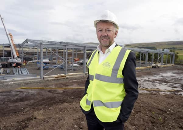 Les Montgomery at Highland Springs Blackford HQ where a Â£20m factory extension is under way. Picture: Sandy Young/PA