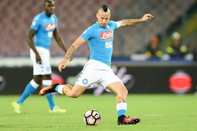 Slovakia's Marek Hamsik is closing in on Diego Maradona's Napoli goals record. Picture: Francesco Pecoraro/Getty Images