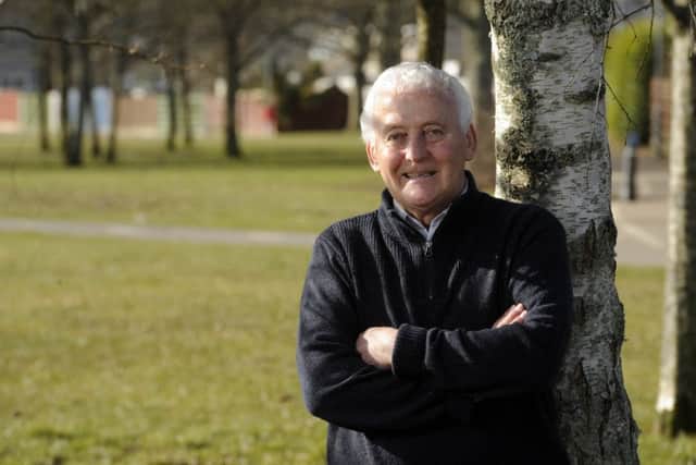 Pure gold: Former  Hearts and Everton player Alex Young at home in Penicuik. Picture: Greg Macvean