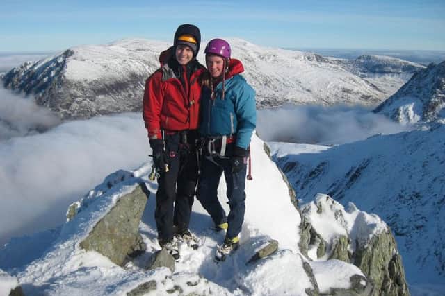 Tim Newton and Rachel Slater on Ben Nevis. Picture: Police Scotland/PA