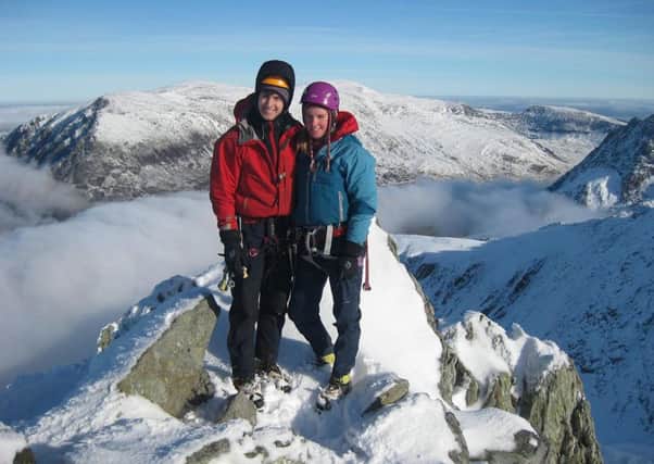Tim Newton and Rachel Slater on Ben Nevis. Picture: Police Scotland/PA