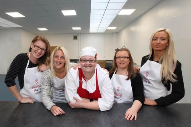 Left to right: Petra Boznik, Tanya Meager, Dee Dewar (chef), Jennifer Grubb, Rosie Fraser. Picture: Contributed