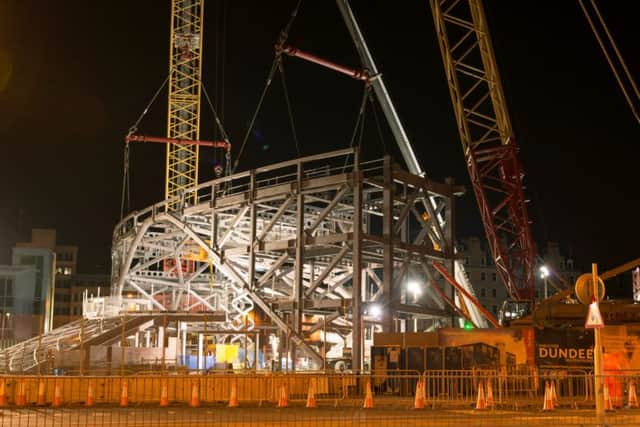 Construction company Balfour Beatty has been working day and night to builld the 72ft frame