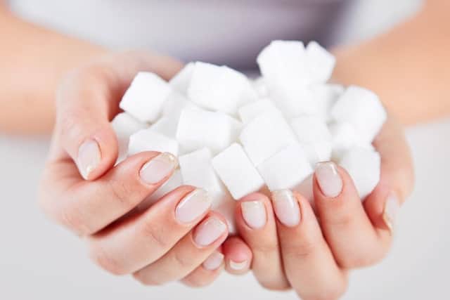 Individual Calo sugar granules are five times sweeter than regular sugar.