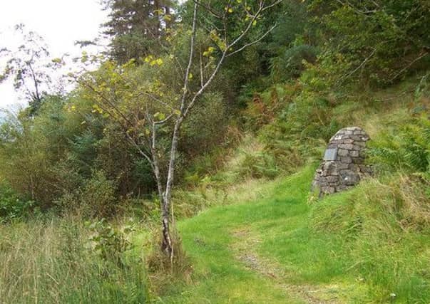 The memorial cairn to James of the Glen at Ballachulish. PIC www.geograph.co.uk