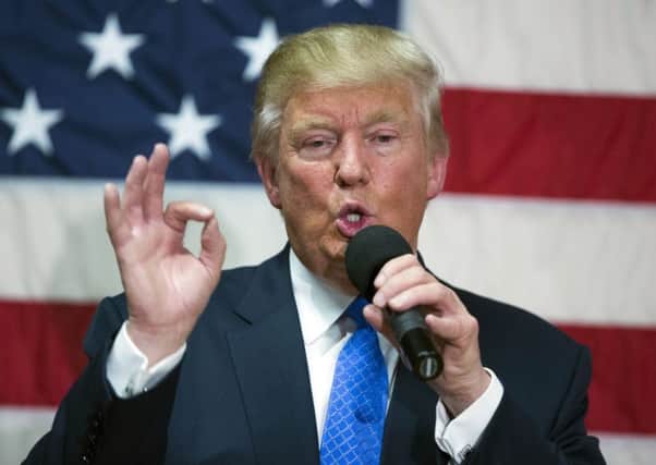 Donald Trump made a series of lewd and sexually charged comments about women in a video in 2005. Picture: AP