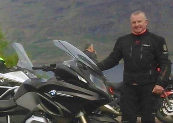 James Harvey, 64, who was killed when his BMW motorcycle and a Subaru car collided on the A77.