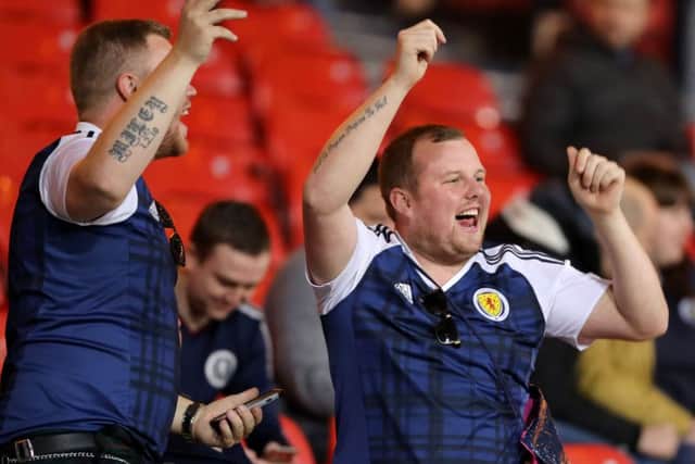 Lithuania almost spoiled the party with the opener but the Tartan Army could at least celebrate an equaliser. Picture: PA