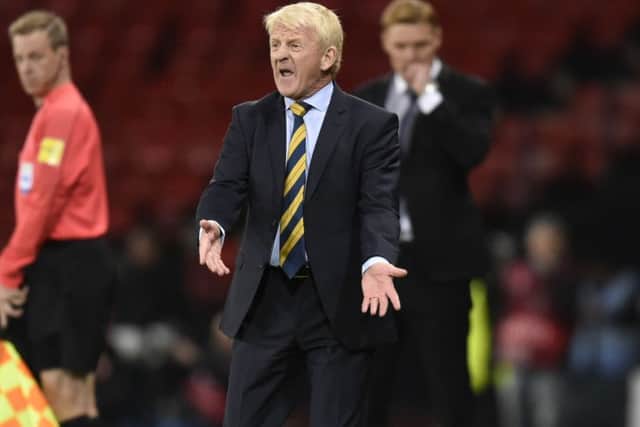 Gordon Strachan felt his team played well in the second period. Picture: SNS