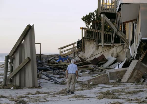 Damage, after Hurricane Matthew passed through Florida. Picture; AP