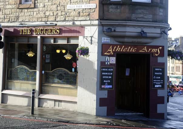 The Athletic Arms in Gorgie, Edinburgh - a pub known by generations of drinkers as 'The Diggers'. Picture: Julie Bull/TSPL