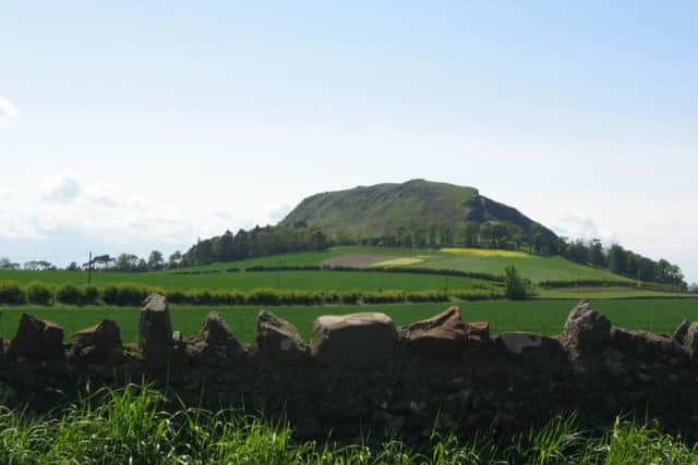 Traprain Law in East Lothian, where hundreds of roundhouses of the Votadini  tribe were located. Vast amounts of silver have been found in this area. PIC Wikipedia.