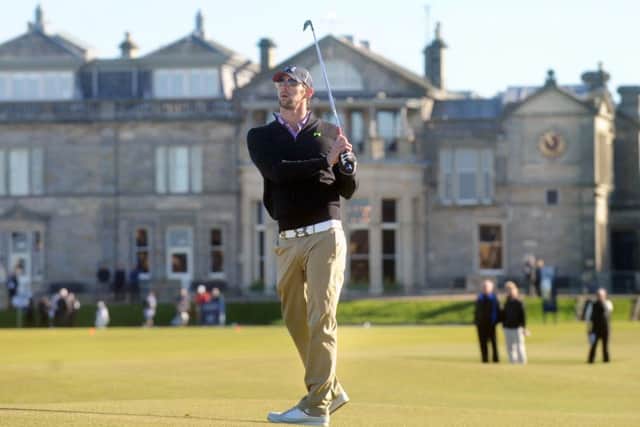 American Olympic legend Michael Phelps enjoys a round on the Old Course at St Andrews. Scottish golf businesses hope to attract more players from overseas. Picture: Jane Barlow/TSPL